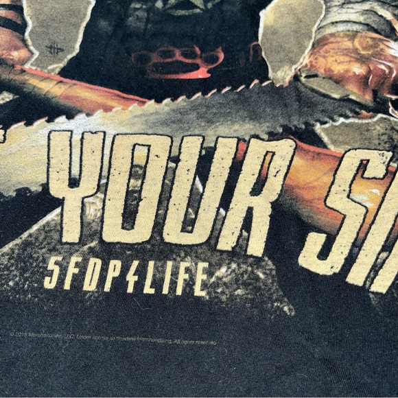 Five Finger Death Punch SHIRT Black T Shirt Got Your Six SKULL Soldier mens 2XL - Picture 9 of 9